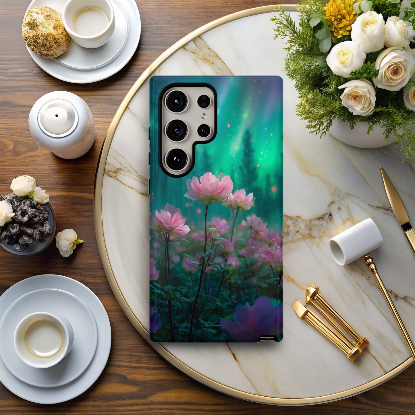 Aurora Bloom β Enchanted Glow Floral Phone Case