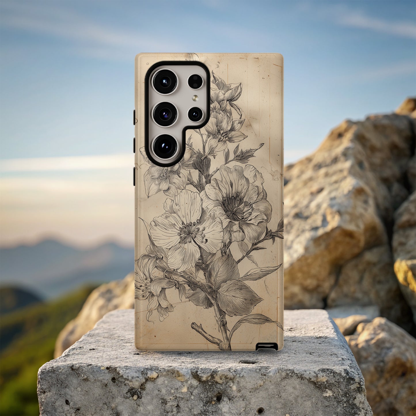 Whispers of Time: Antique Botanical Etching in Bloom