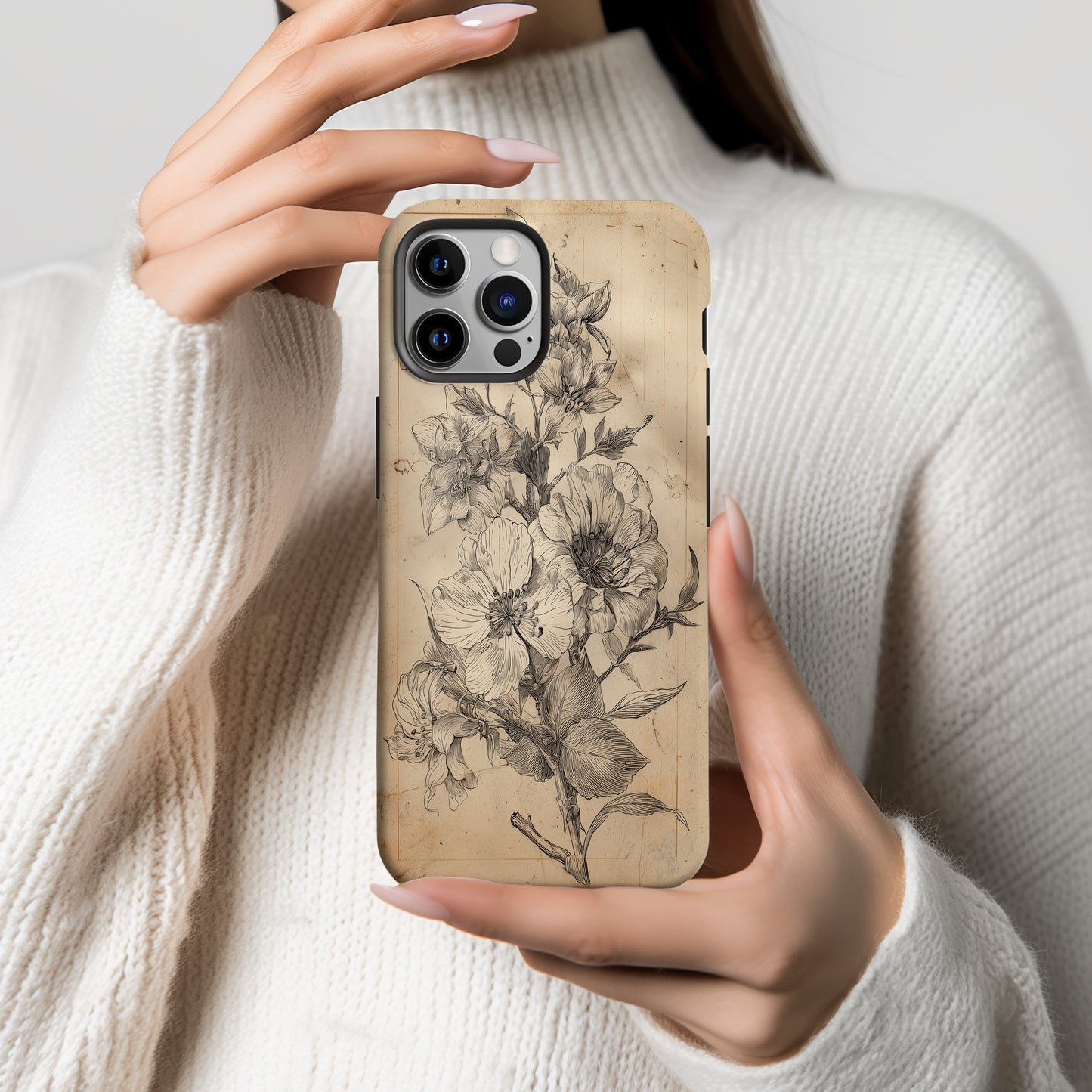 Whispers of Time: Antique Botanical Etching in Bloom