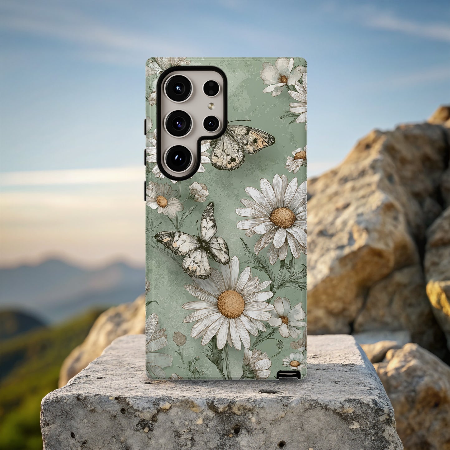 Whispers of Spring: Vintage Daisies & Butterflies