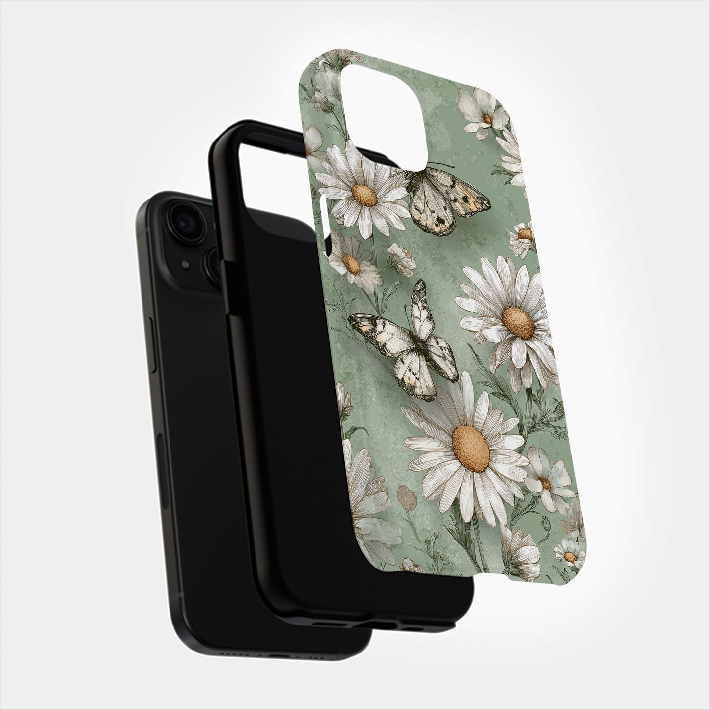 Whispers of Spring: Vintage Daisies & Butterflies