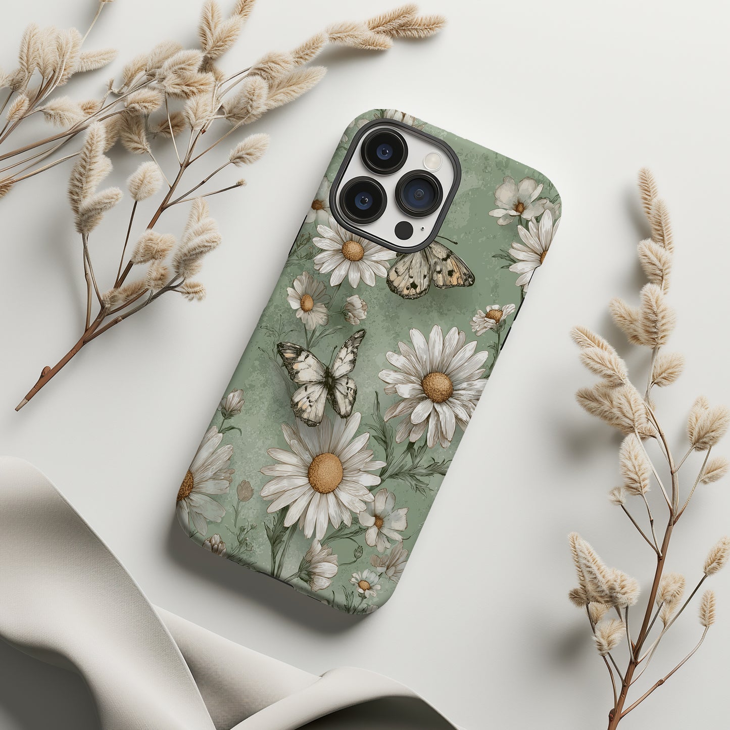 Whispers of Spring: Vintage Daisies & Butterflies