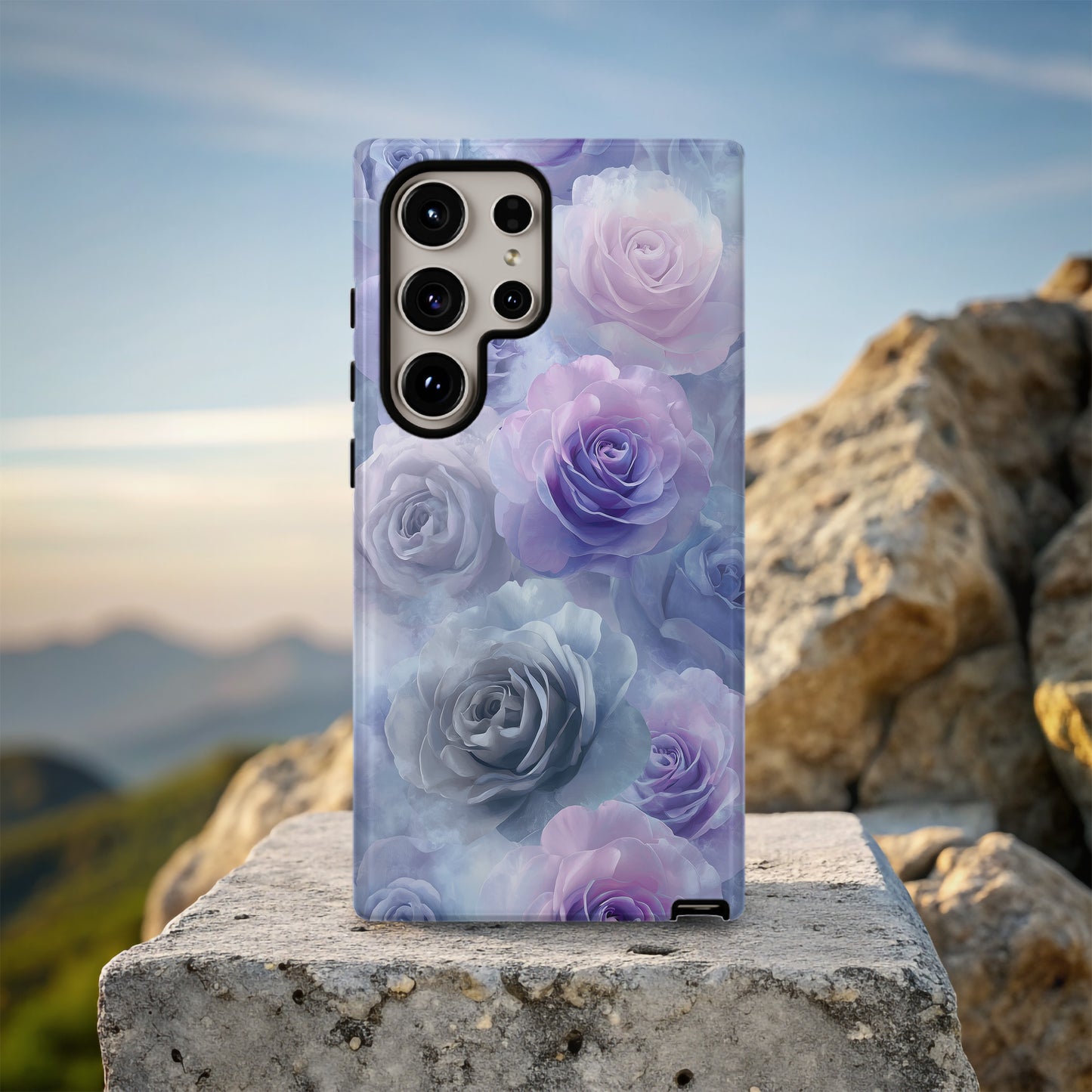 Ethereal Bloom: Lavender Mist Rose Elegance
