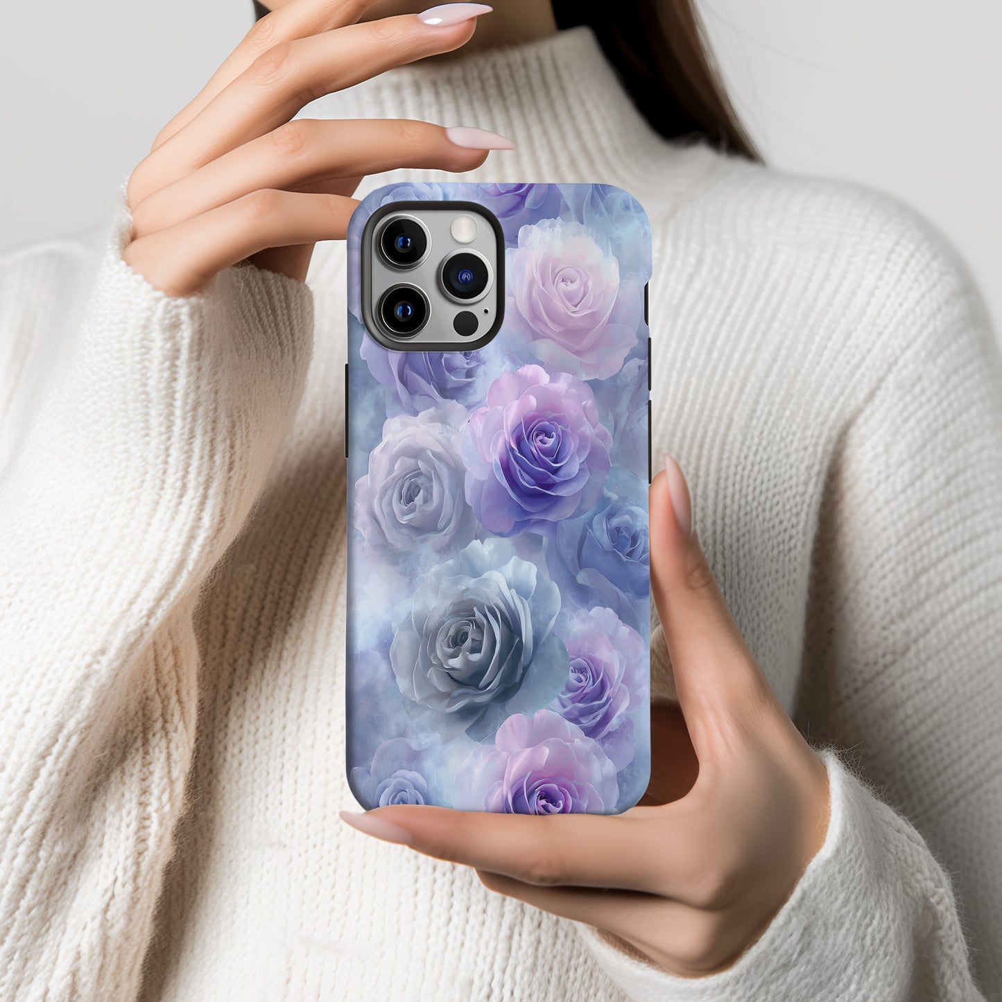 Ethereal Bloom: Lavender Mist Rose Elegance