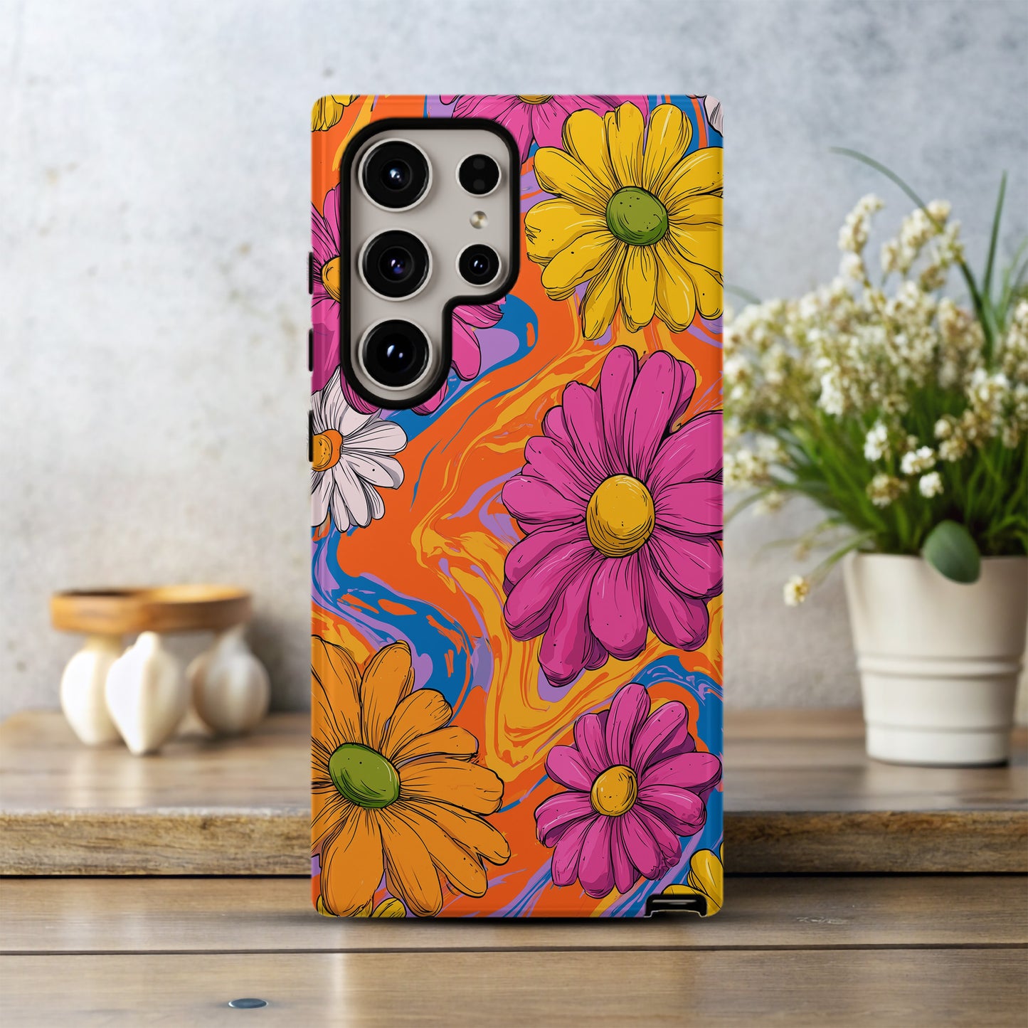 Groove Garden: Retro Swirl Daisy Explosion