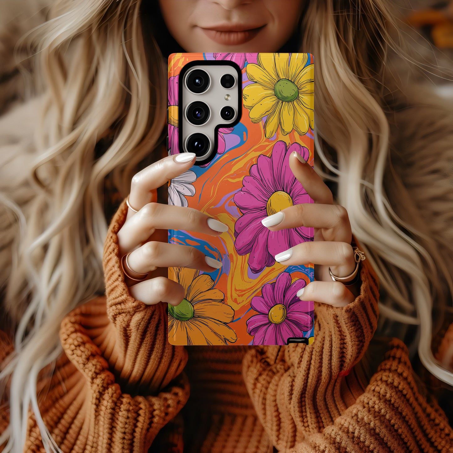 Groove Garden: Retro Swirl Daisy Explosion