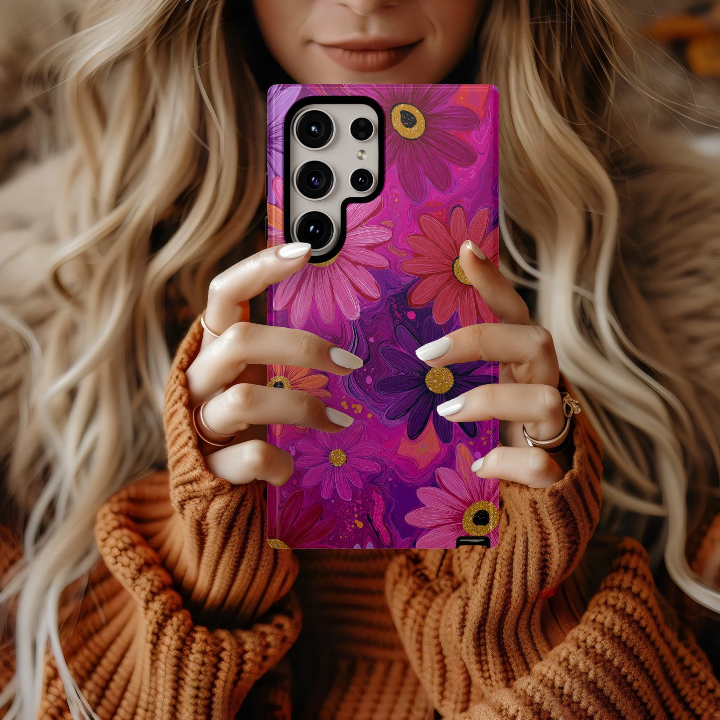 Cosmic Petal Pop: Hot Swirl Dreamscape