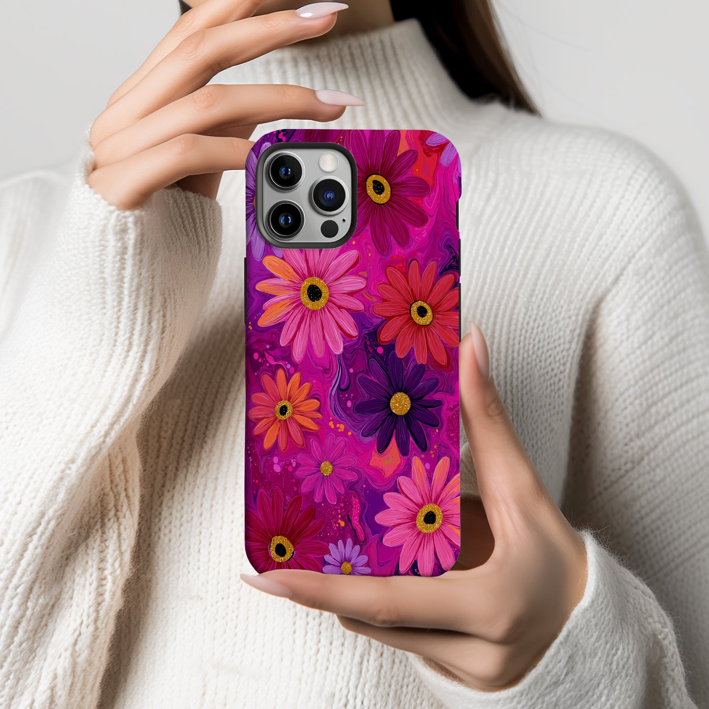 Cosmic Petal Pop: Hot Swirl Dreamscape