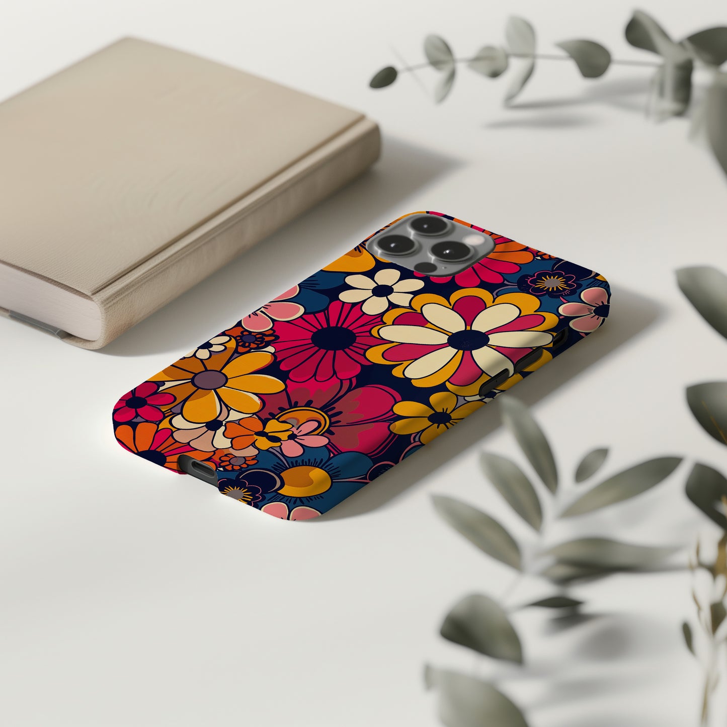 Retro Bloom Burst Phone Case