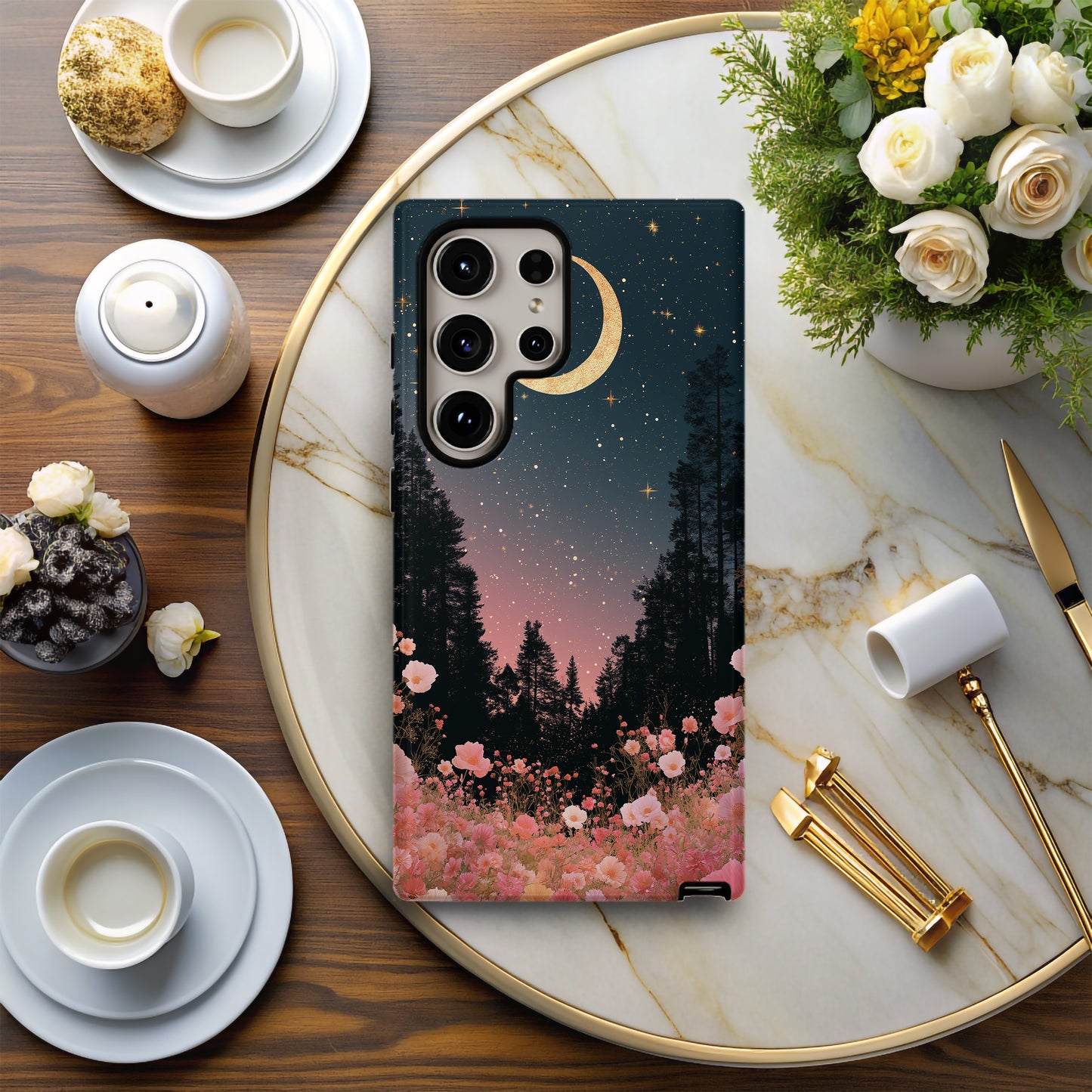 Moonlit Meadow Glow Phone Case