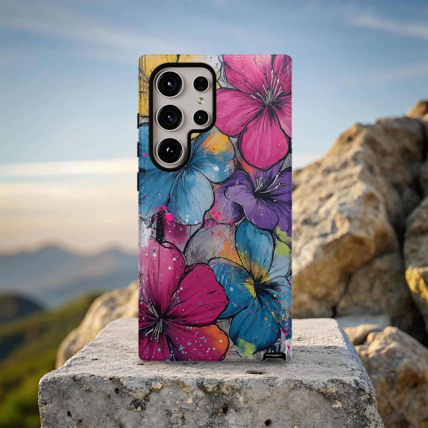 Urban Graffiti Bloom Phone Case