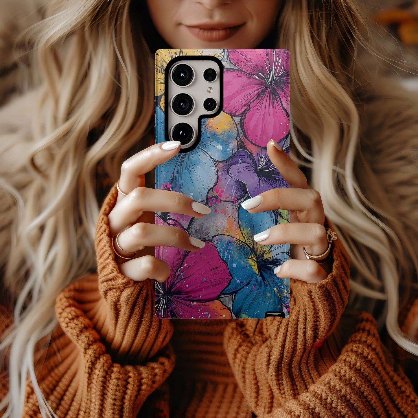 Urban Graffiti Bloom Phone Case