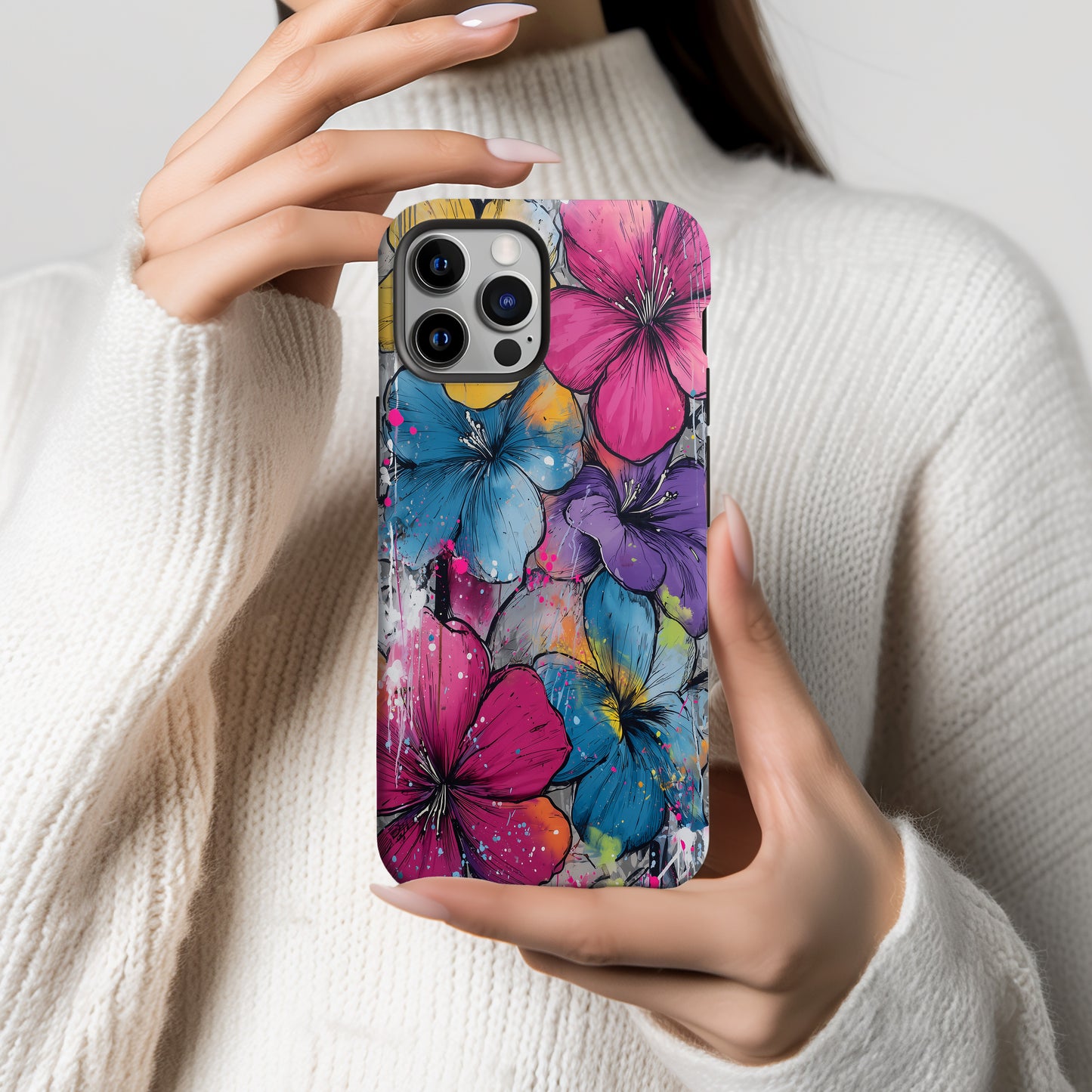 Urban Graffiti Bloom Phone Case