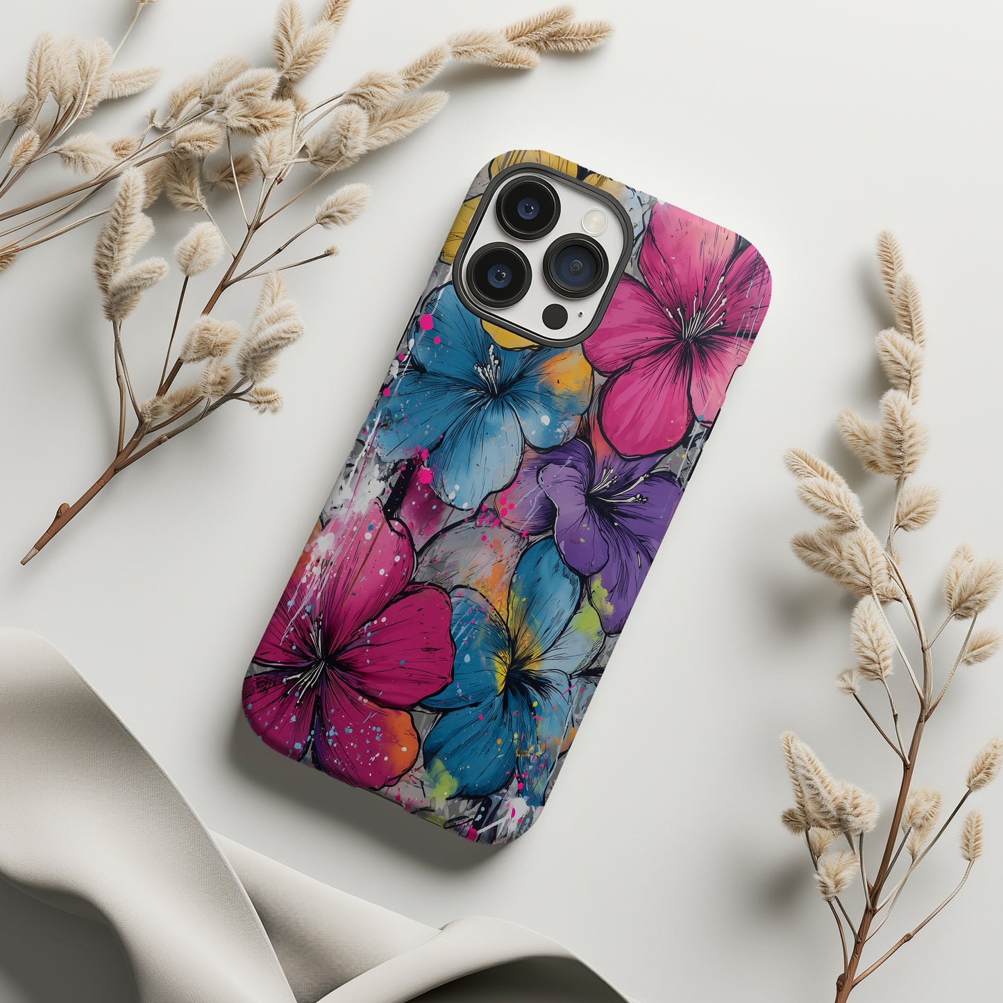Urban Graffiti Bloom Phone Case