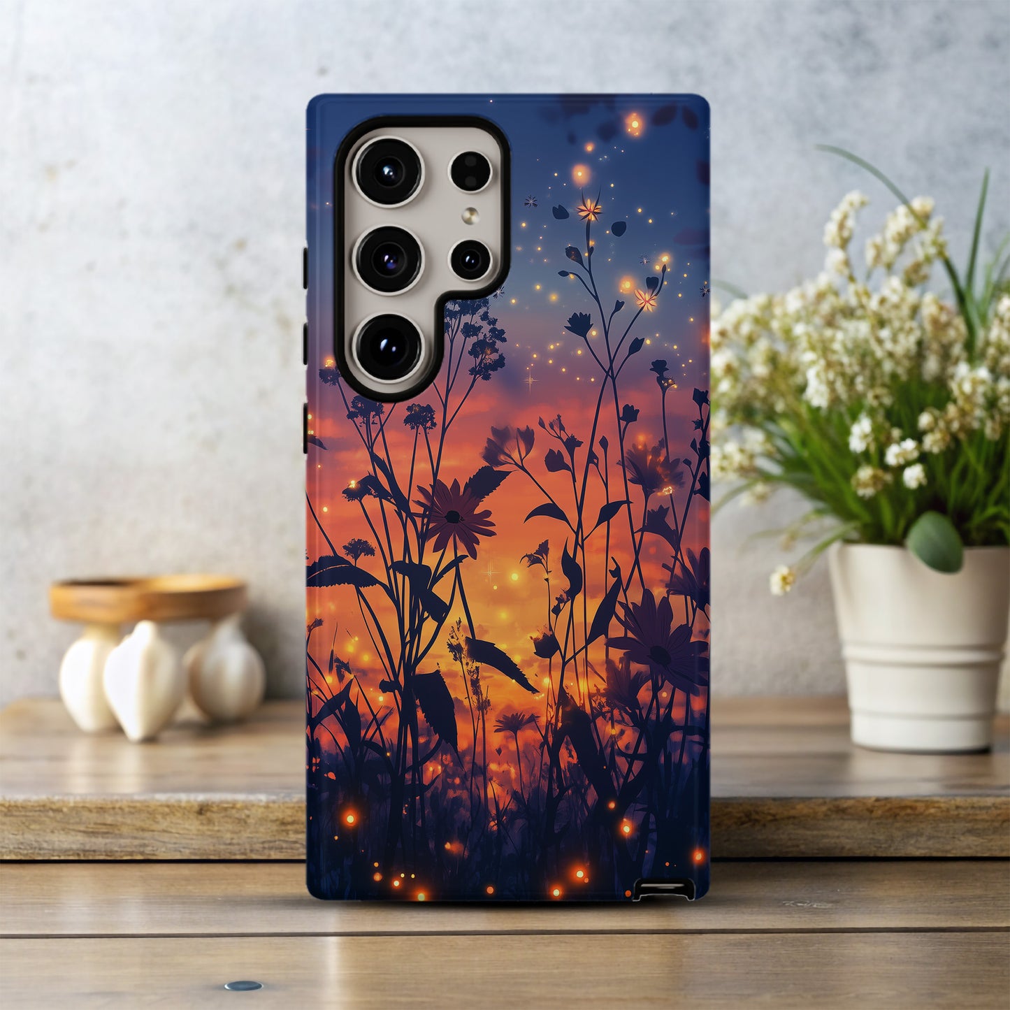 Enchanted Firefly Garden Phone Case