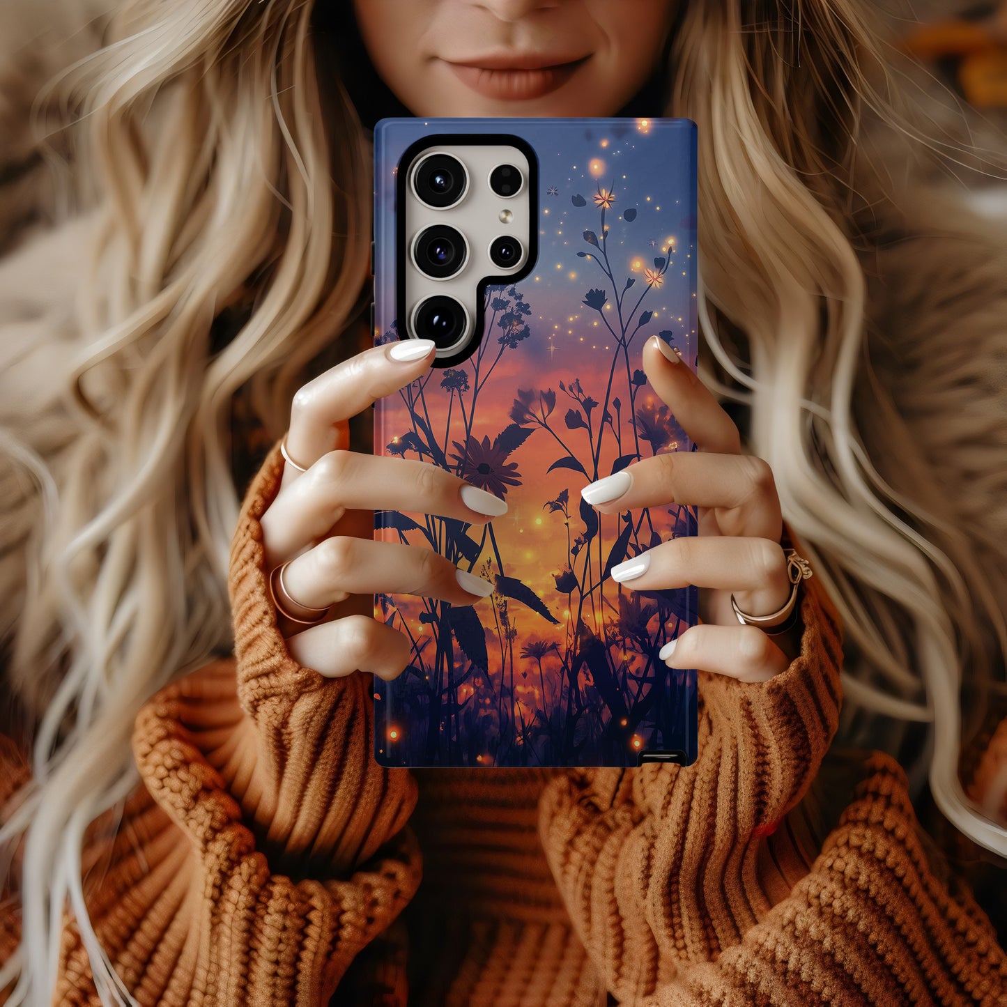 Enchanted Firefly Garden Phone Case