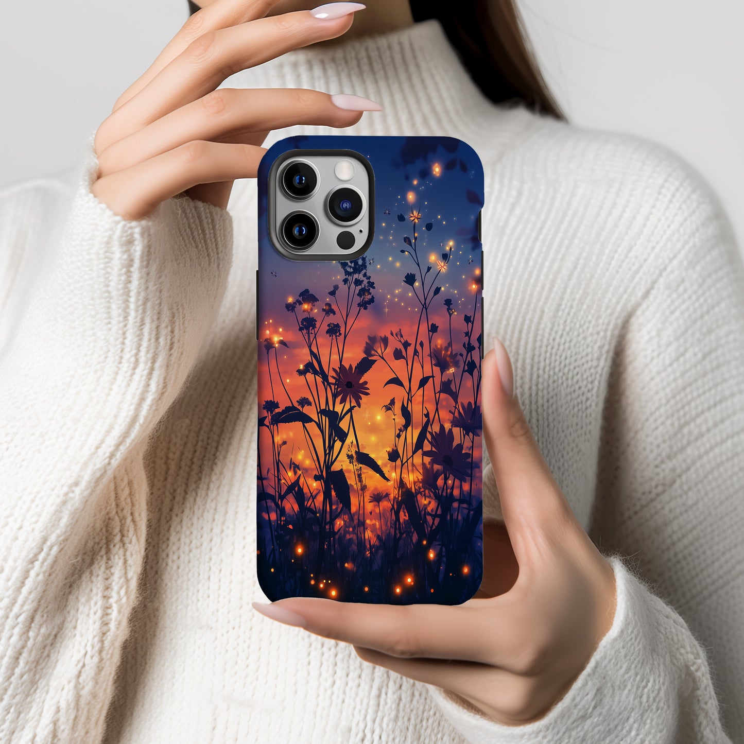 Enchanted Firefly Garden Phone Case