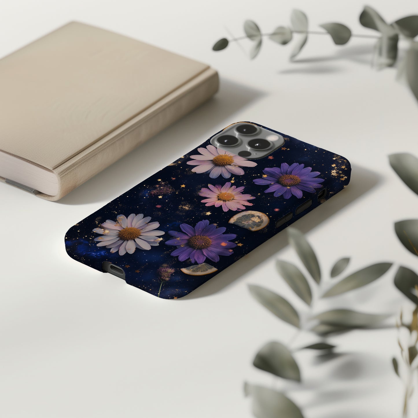 Galactic Petals & Cosmic Citrus Phone Case