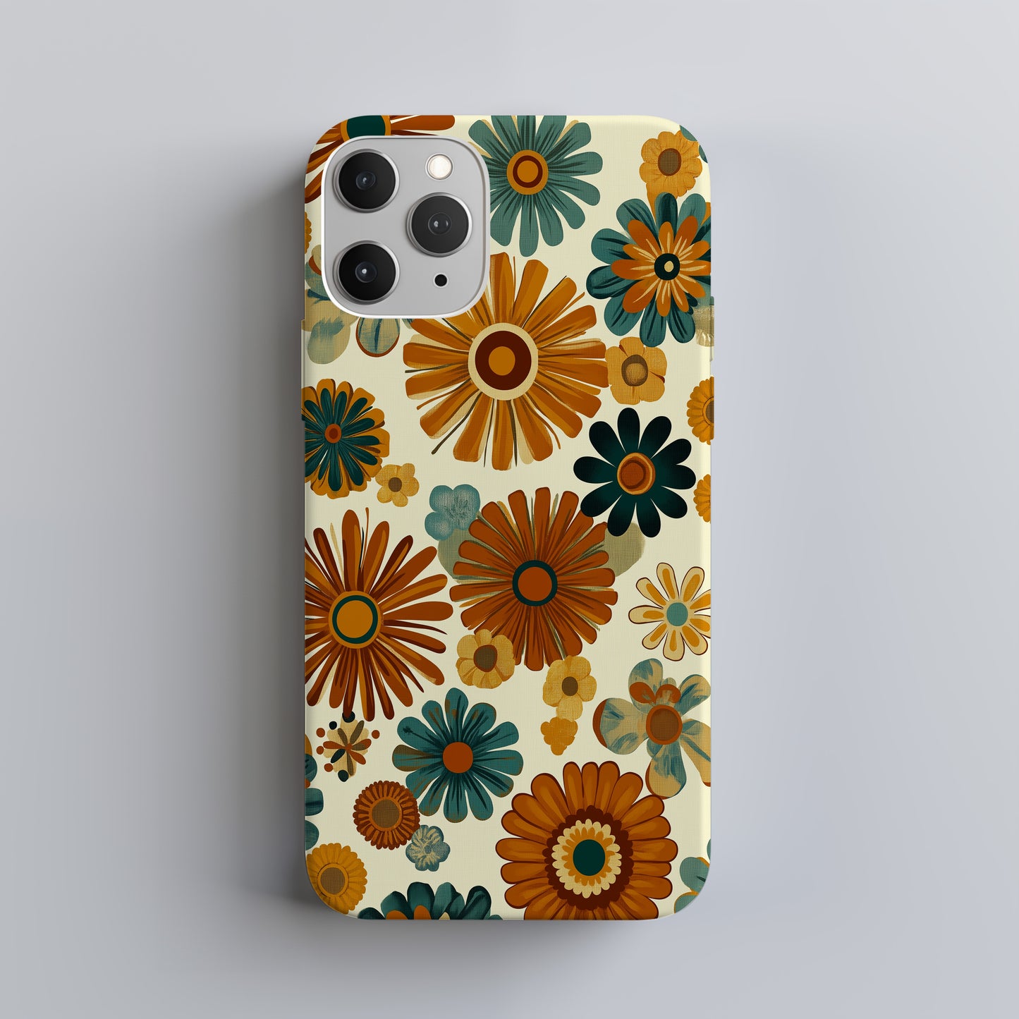 Retro Kaleidoscope Blooms Floral Phone Case