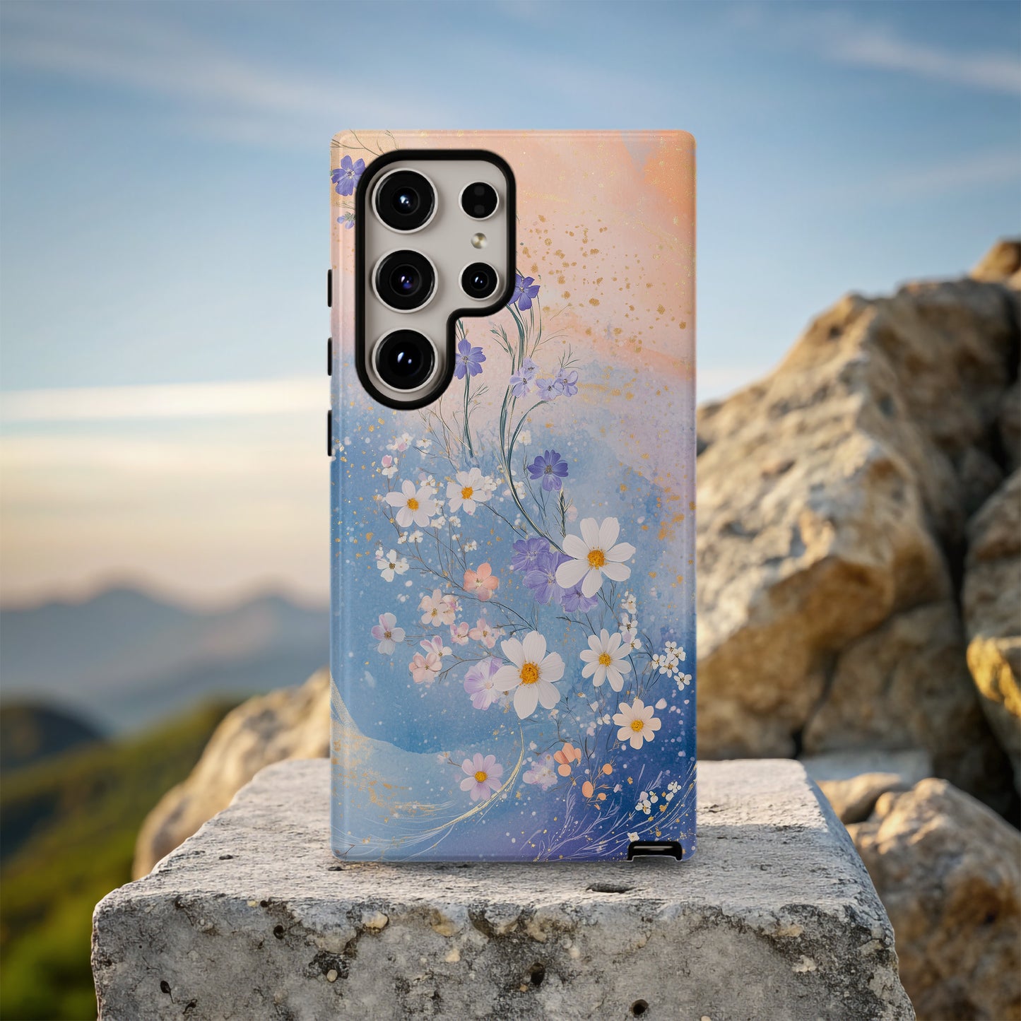 Pastel Wildflower Swirl Floral Phone Case