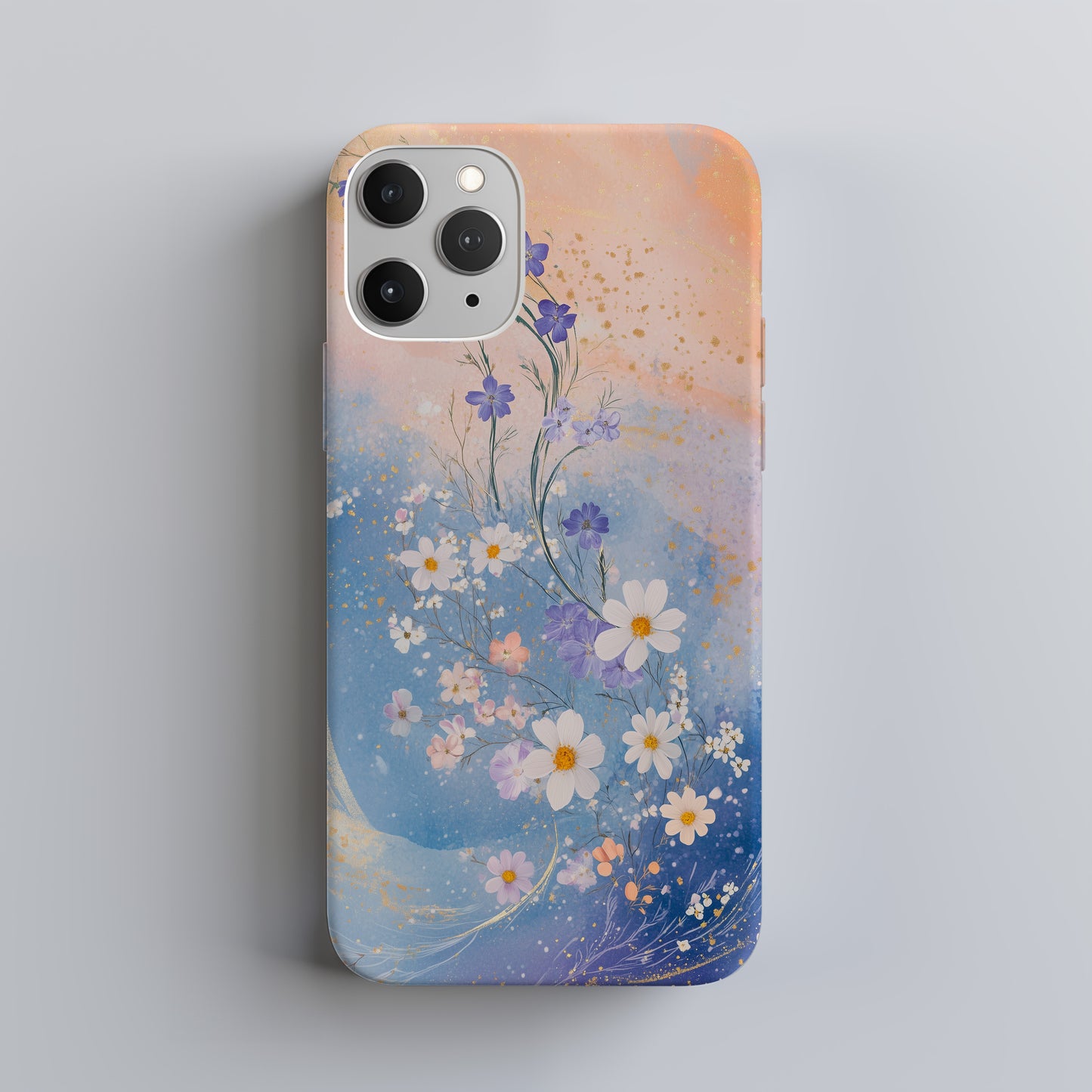 Pastel Wildflower Swirl Floral Phone Case