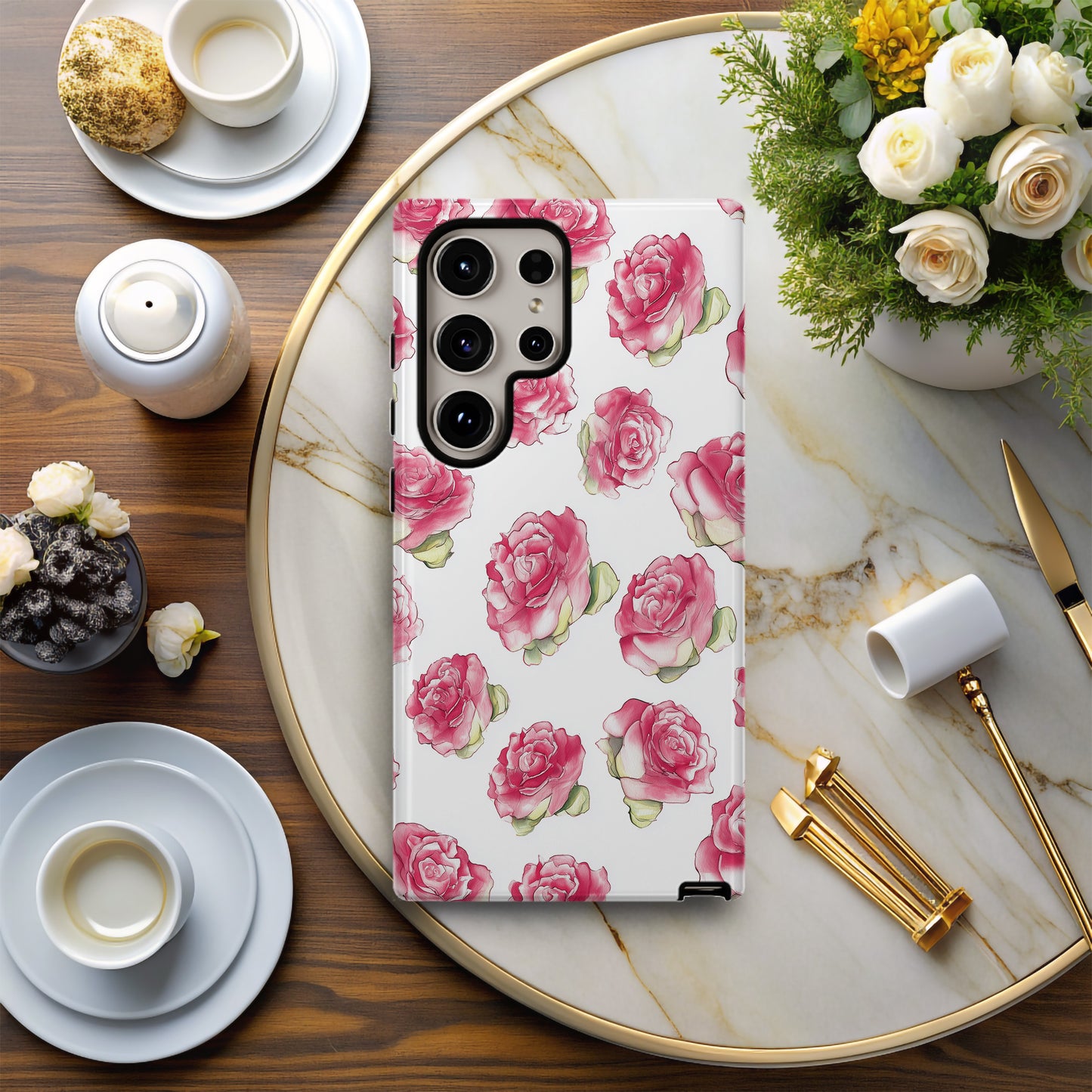 Blushing Rose Petals Phone Case