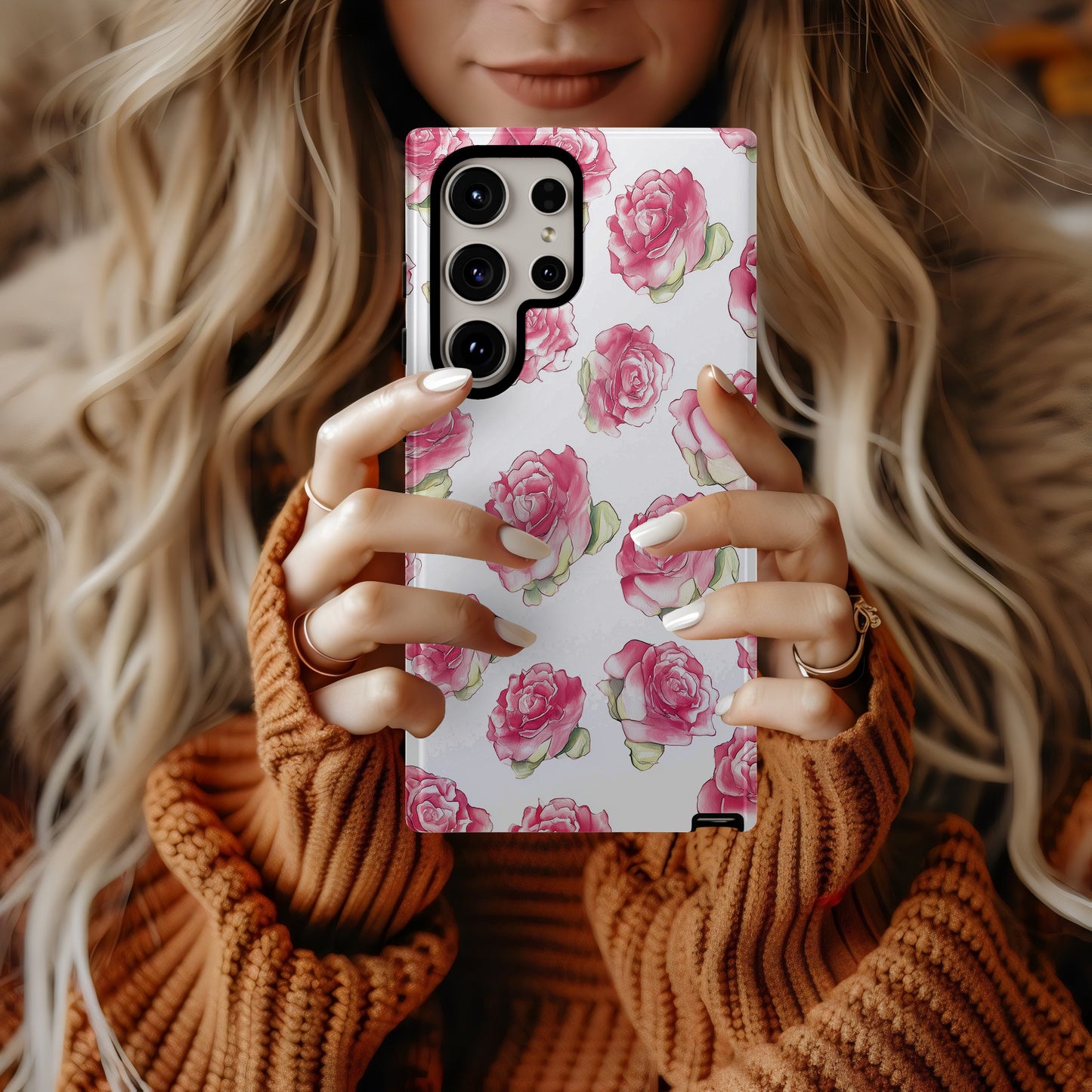 Blushing Rose Petals Phone Case