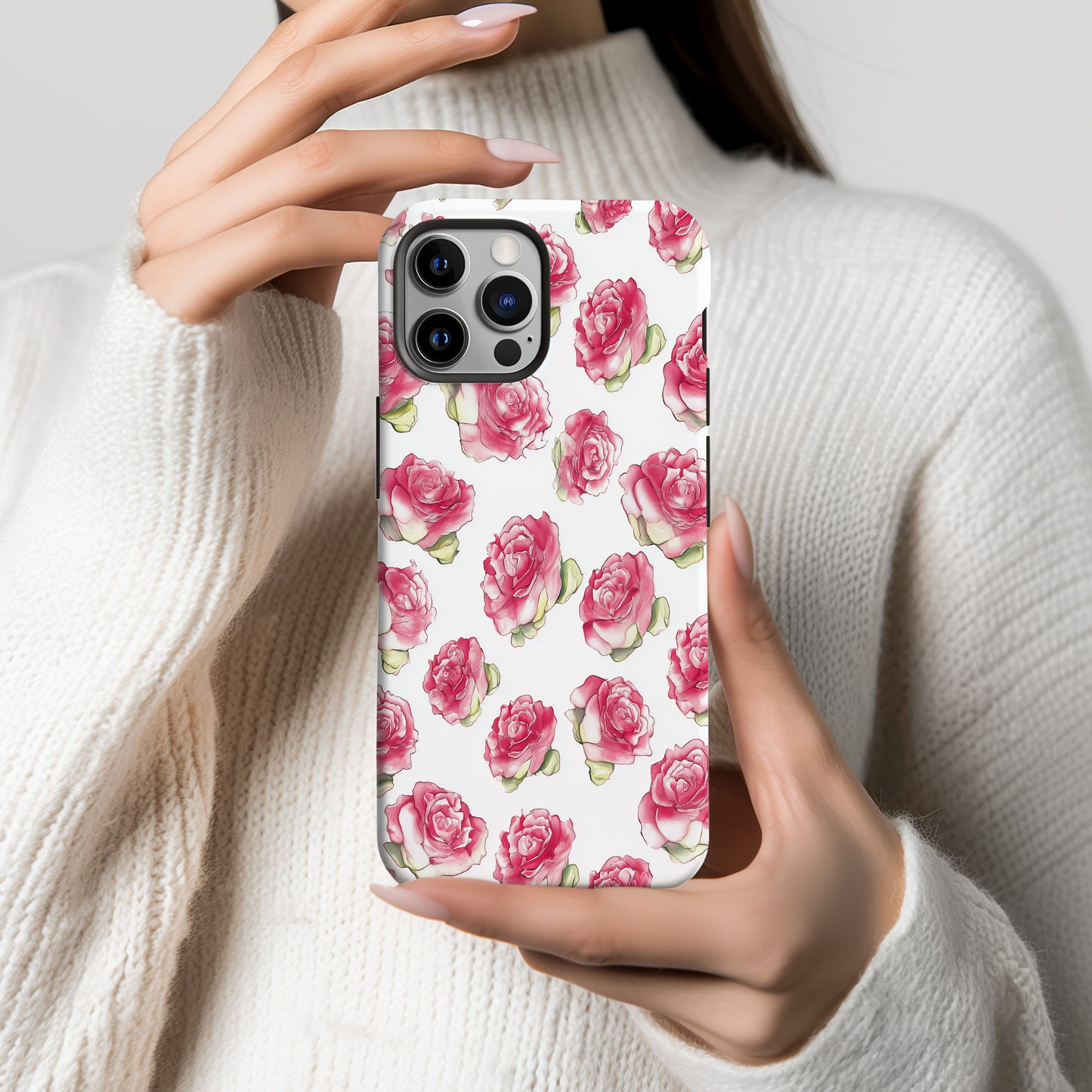 Blushing Rose Petals Phone Case