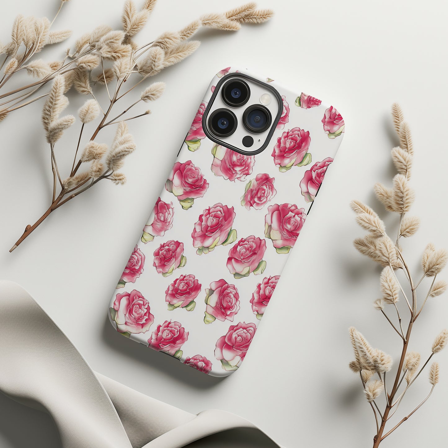 Blushing Rose Petals Phone Case