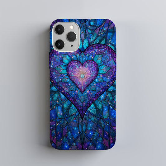 Celestial Heartlight Stained Glass Phone Case