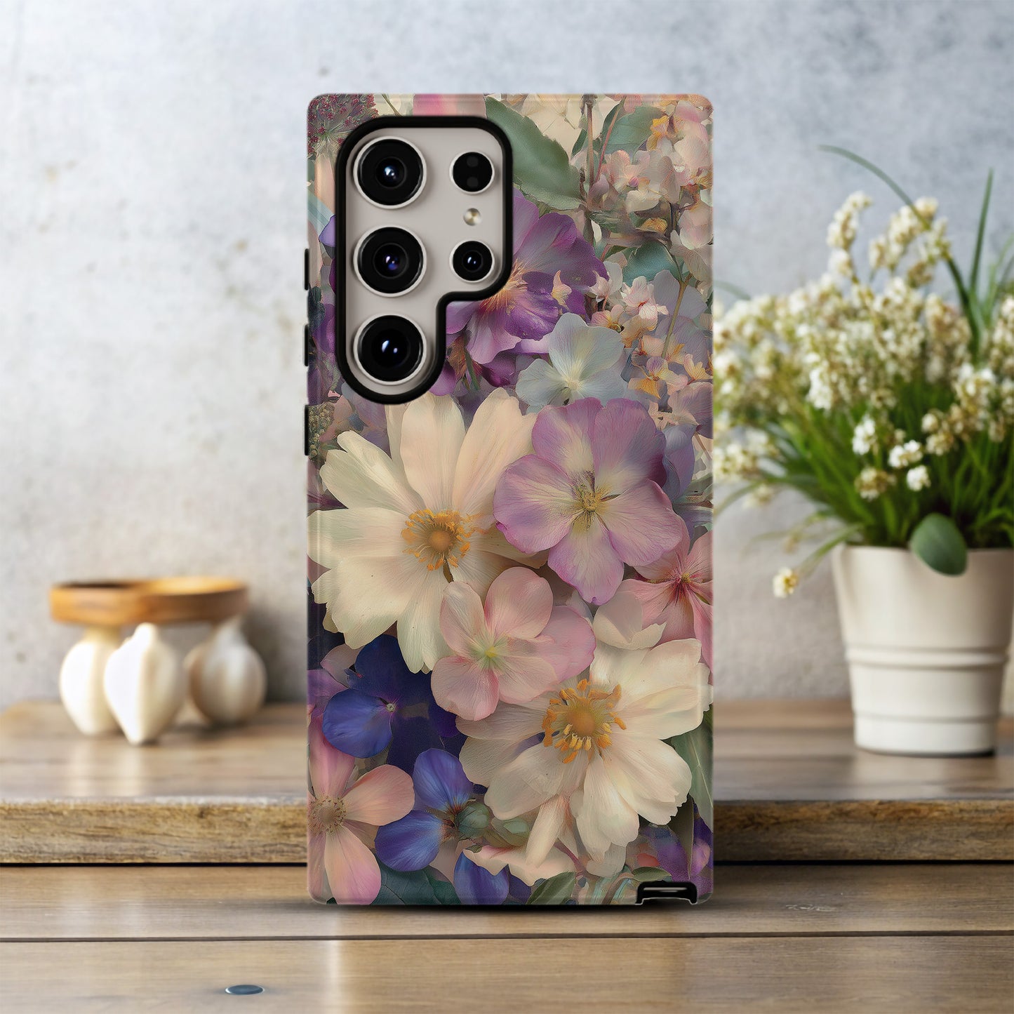 Antique Bloom Collage Phone Case