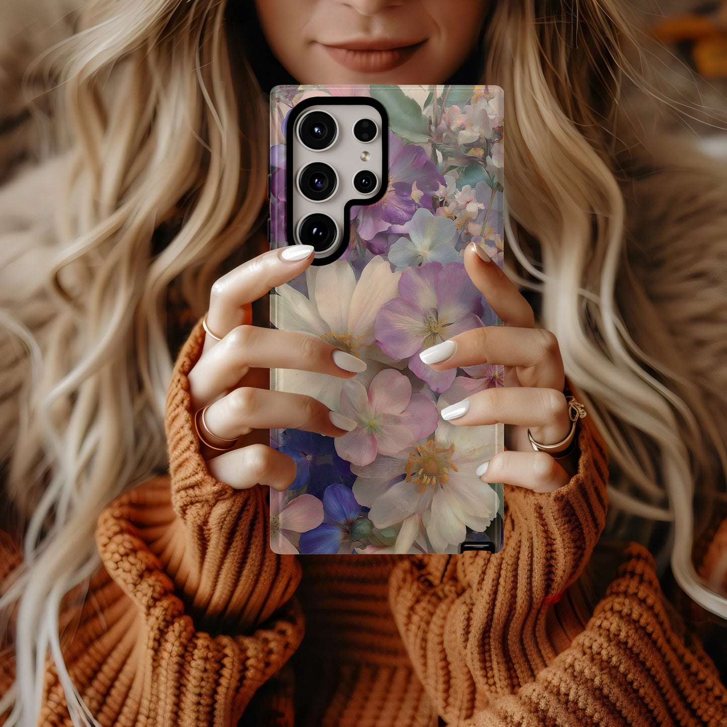 Antique Bloom Collage Phone Case