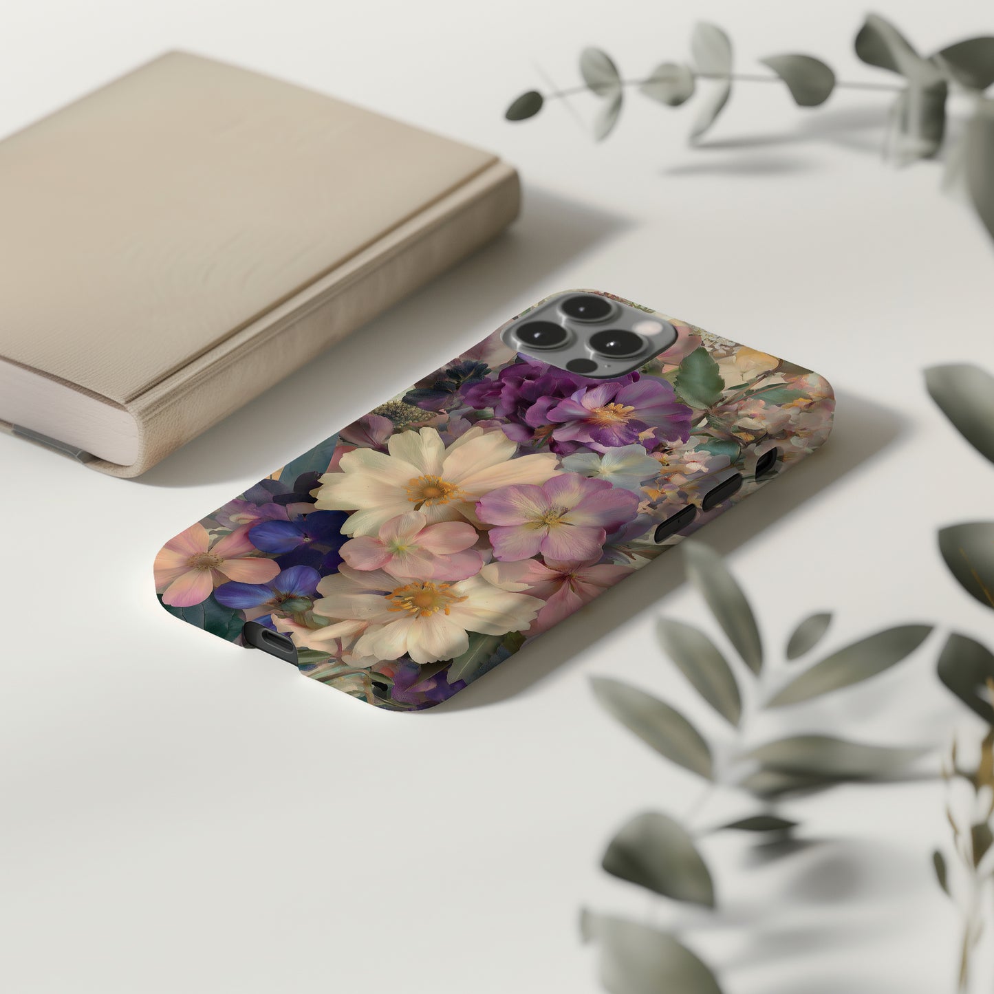 Antique Bloom Collage Phone Case