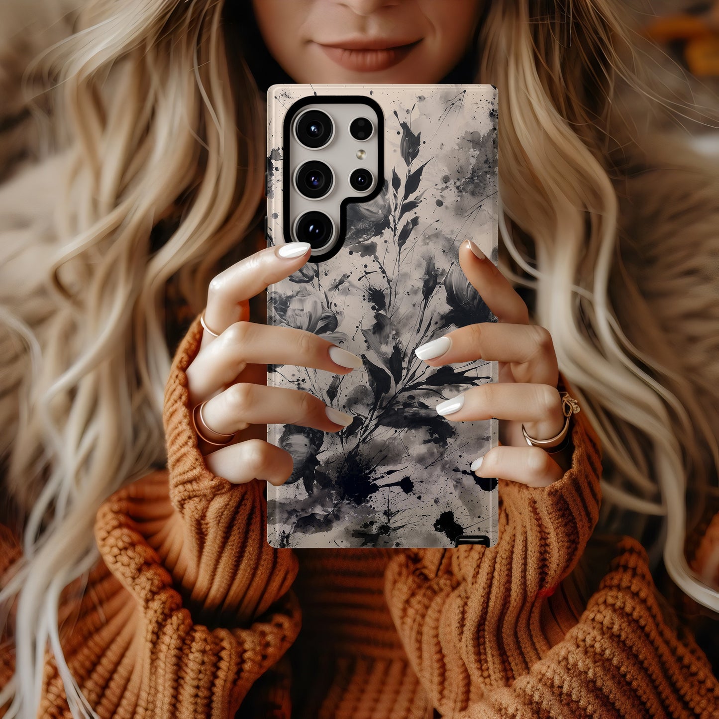 Ink Bloom Chaos Floral Phone Case