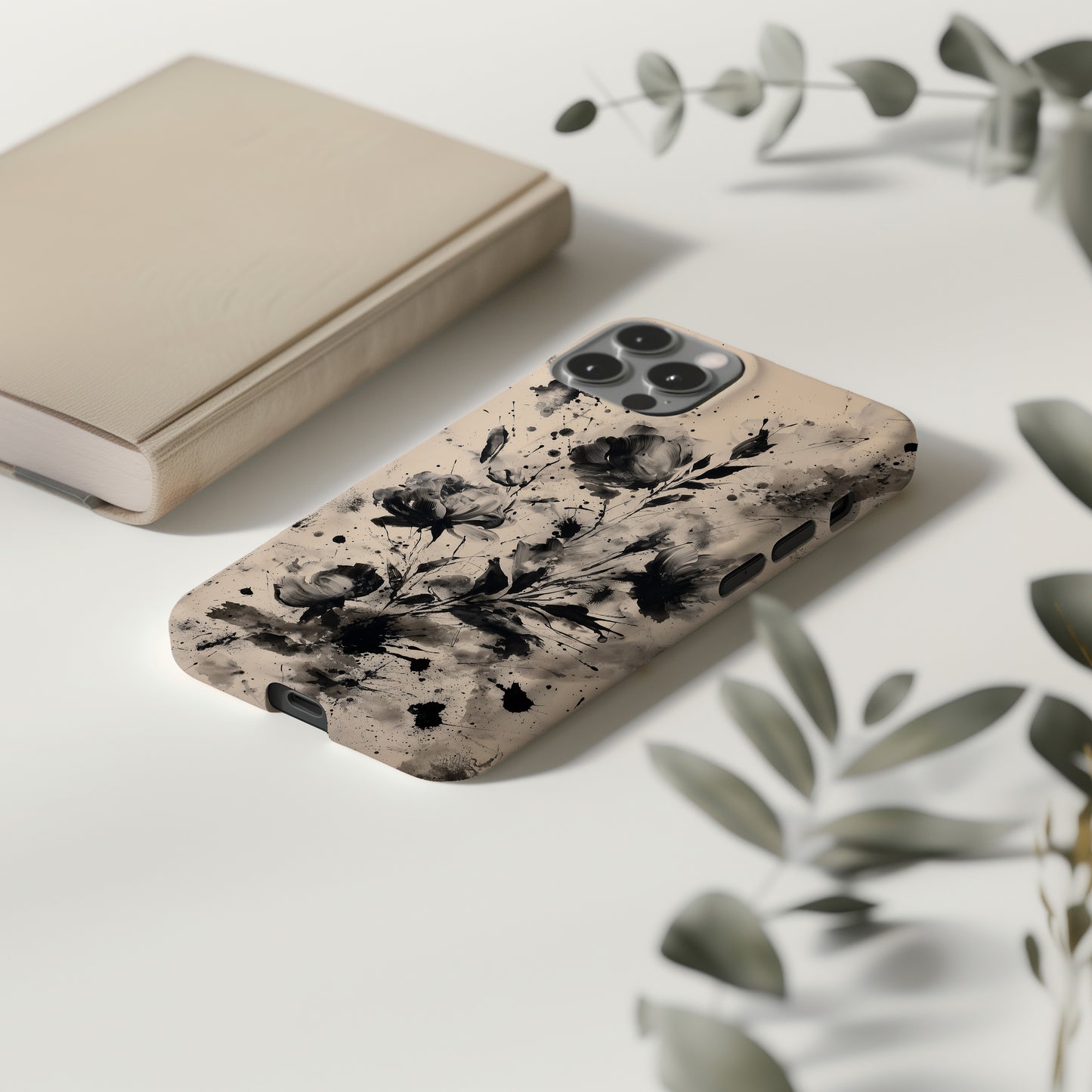 Ink Bloom Chaos Floral Phone Case