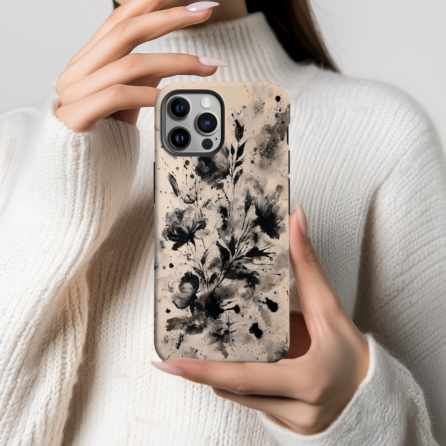 Ink Bloom Chaos Floral Phone Case