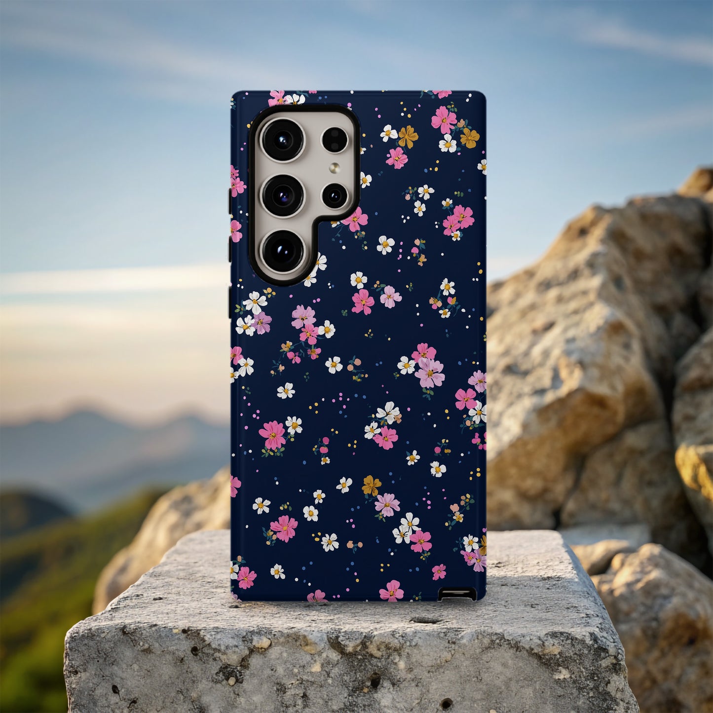 Midnight Petal Drift Phone Case