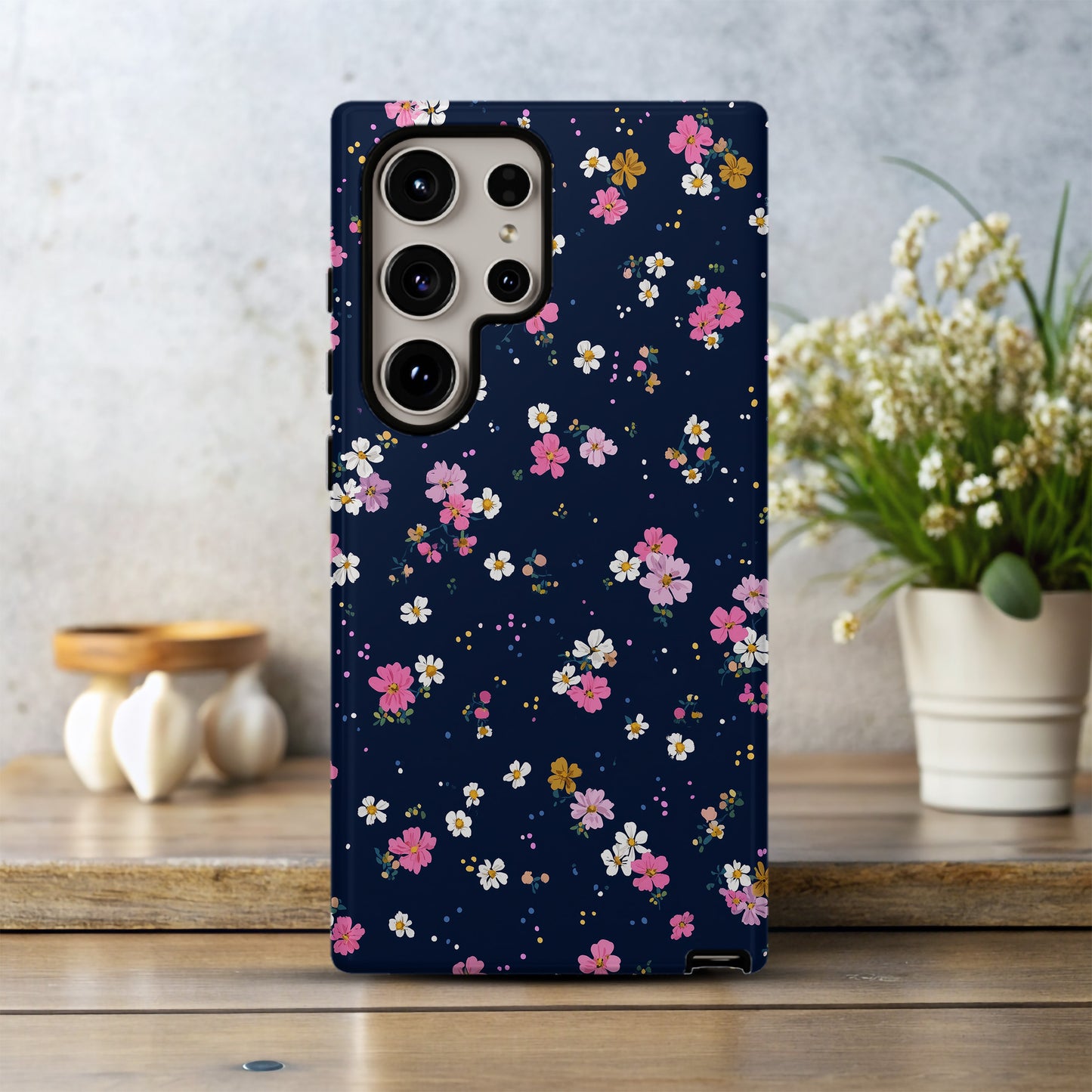 Midnight Petal Drift Phone Case