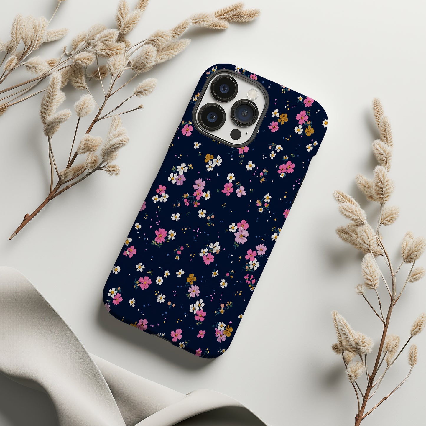 Midnight Petal Drift Phone Case