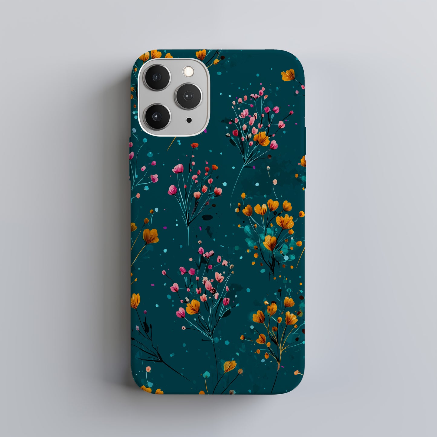 Midnight Wildflower Meadow Phone Case