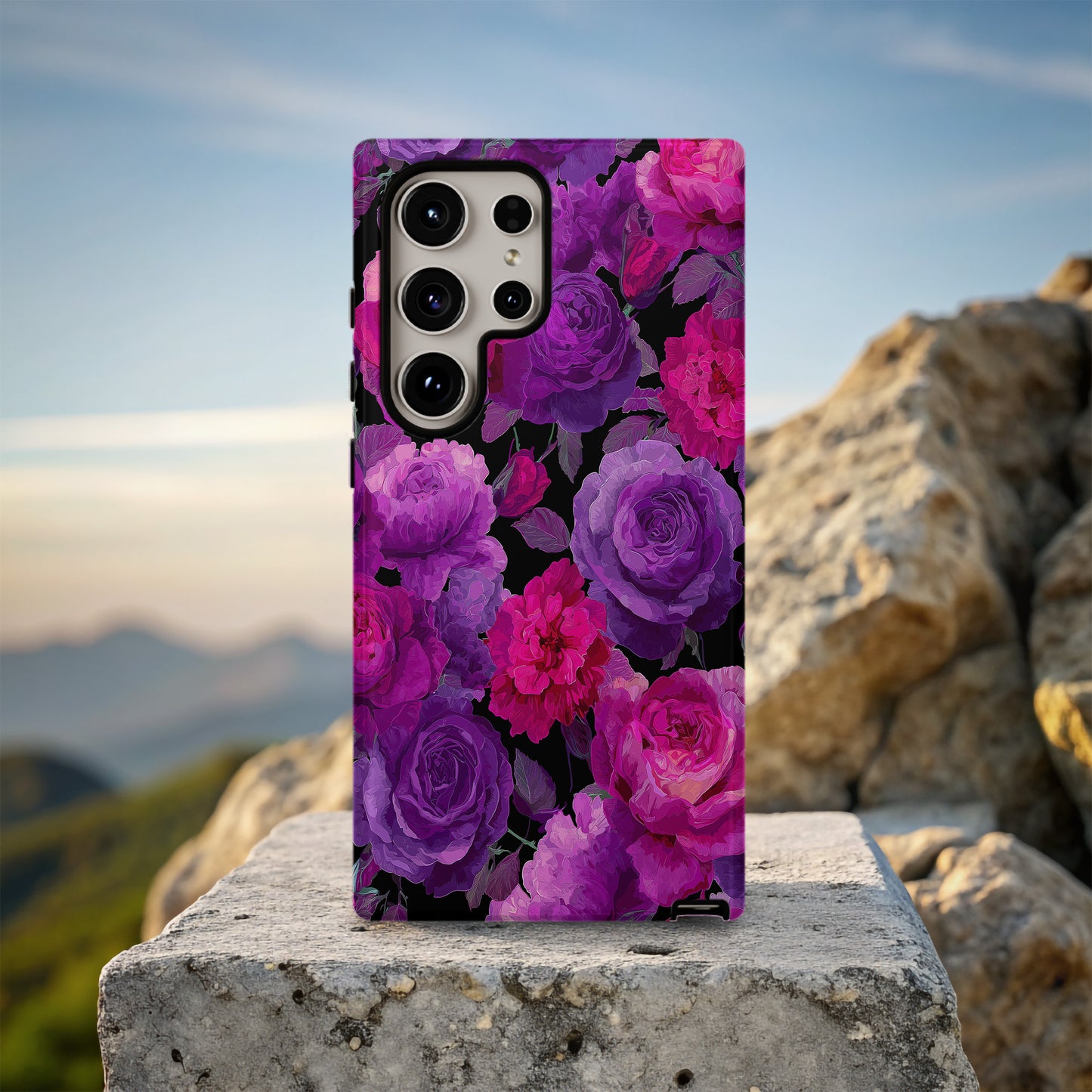 Romantic Gothic Rose Garden Phone Case