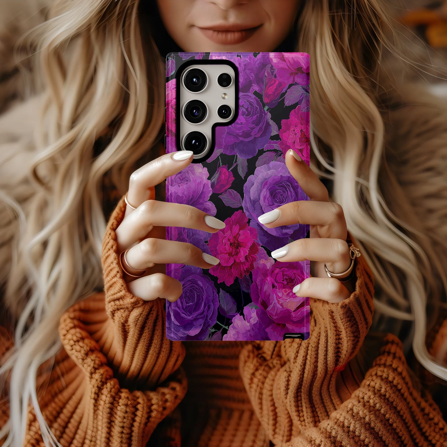 Romantic Gothic Rose Garden Phone Case