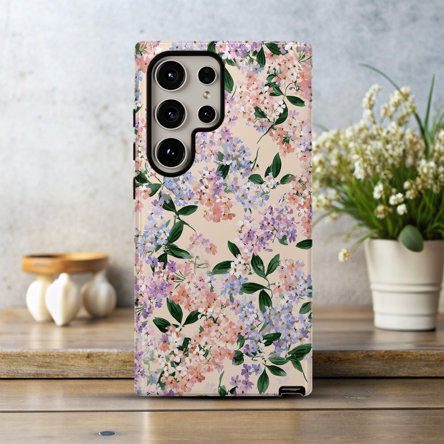 🌸 Pastel Spring Blossom Protective Phone Case – Elegant Floral Design