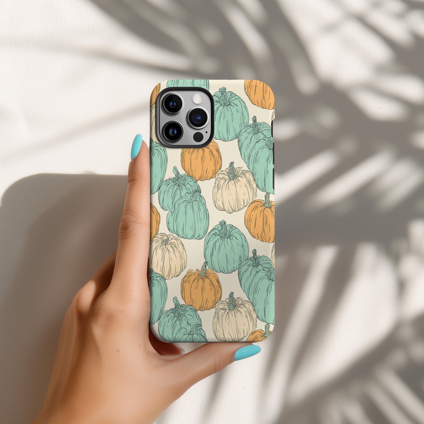 Pastel Pumpkin Patch Phone Case – Cozy Fall-Inspired Protective Case