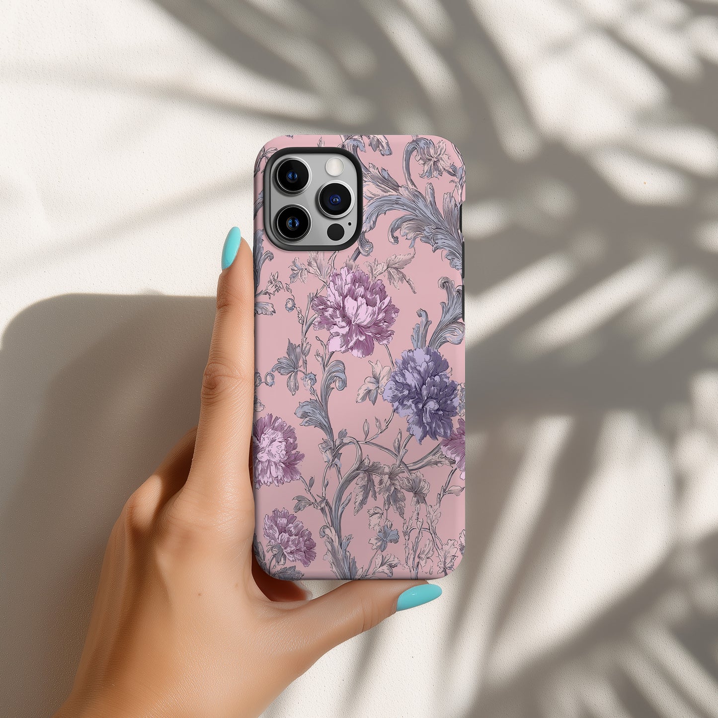 Victorian Bloom Phone Case – Elegant Vintage Floral Design