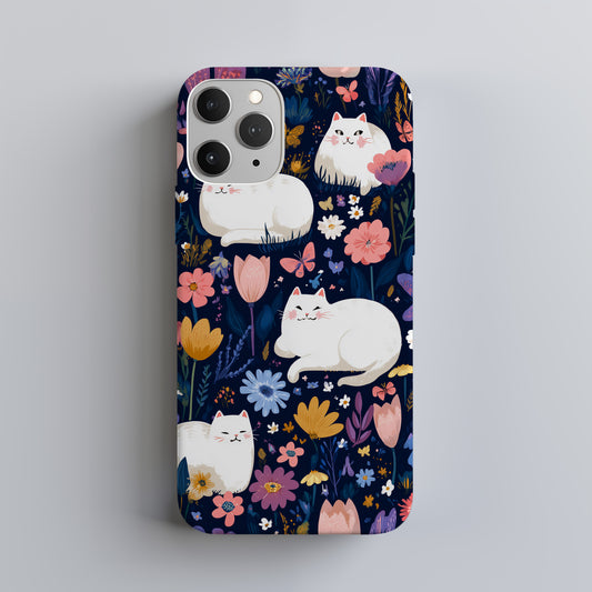 🐱 Moonlit Garden Cats Protective Phone Case