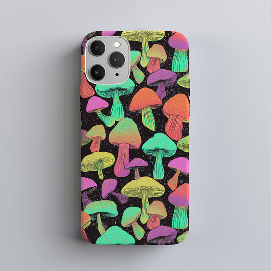 🍄 Cosmic Glow Mushroom Protective Phone Case