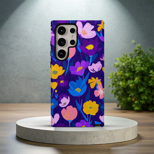 🌺 Midnight Bloom Floral Protective Phone Case 🌺