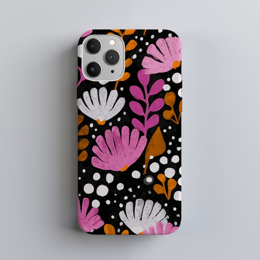 🌙 Midnight Folk Floral Protective Phone Case 🌙