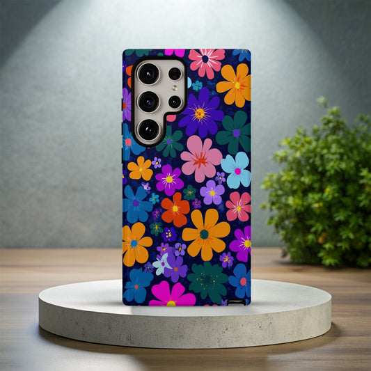 🌙 Midnight Bloom Protective Phone Case